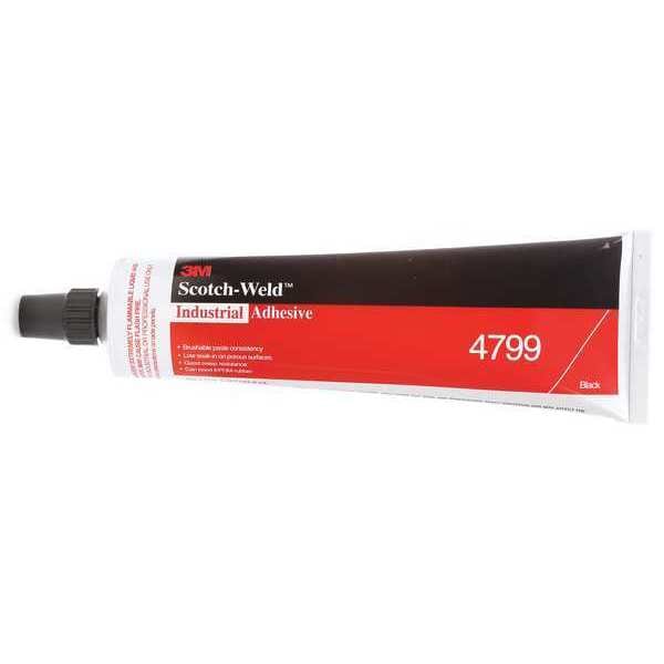 3M Adhesive, 4799 Series, Black, 5 oz, Tube - 4799