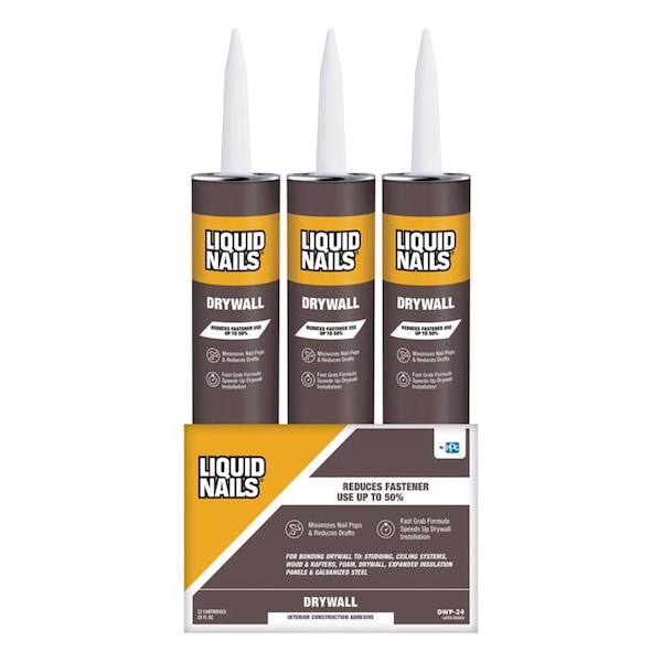 Liquid Nails Liquid Nails DWP-24 Drywall Acrylic Latex Construction Adhesive 28 oz - DWP-24