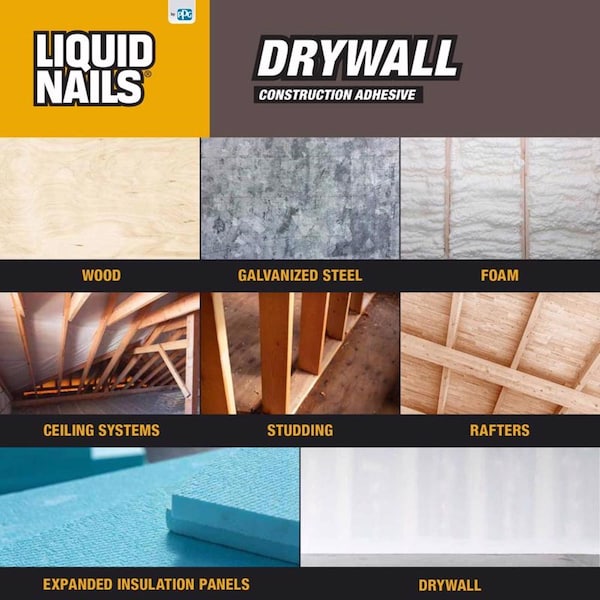 Liquid Nails Liquid Nails DWP-24 Drywall Acrylic Latex Construction Adhesive 28 oz - DWP-24