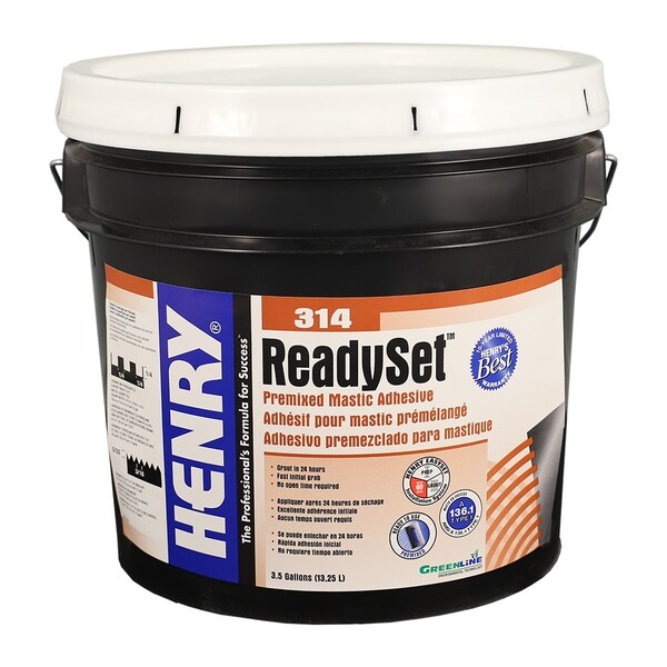 Henry Henry 314 Ready Set Premixed Mastic Adhesive 3 1/2GAL - 314 3-1/2GAL