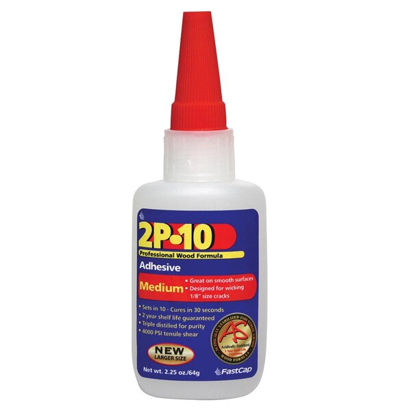Fastcap Fastcap FC2P10 MED 2 2P-10 2 oz Adhesive Medium Glue - Clear - FC2P10 MED 2