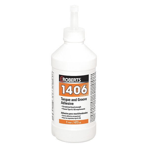 Roberts Tile Adhesive, 1406 Series, Creamy Tan, 1 gal, Pail - 1406-P