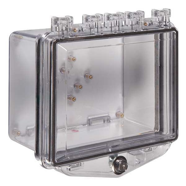 Safety Technology International Enclosure, Clear, Ext. Key Lock 5-1/4"H - STI-7510A