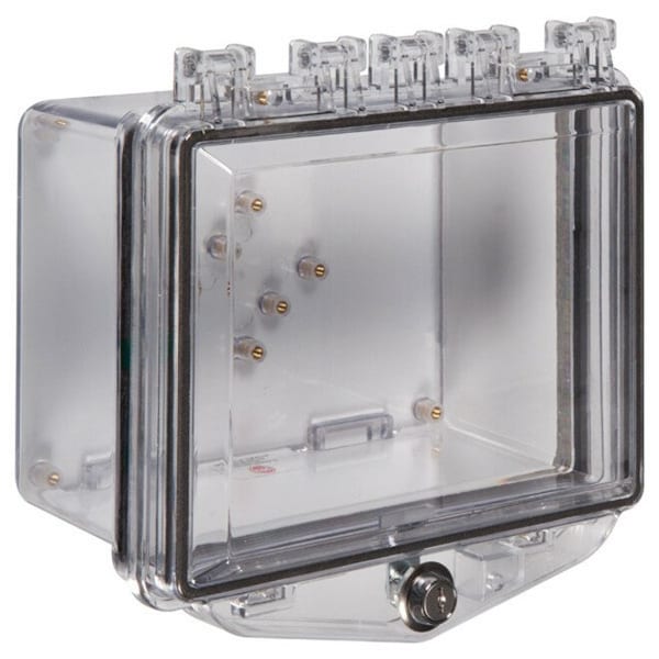Safety Technology International Enclosure, Clear, Ext. Key Lock 5-1/4"H - STI-7510A