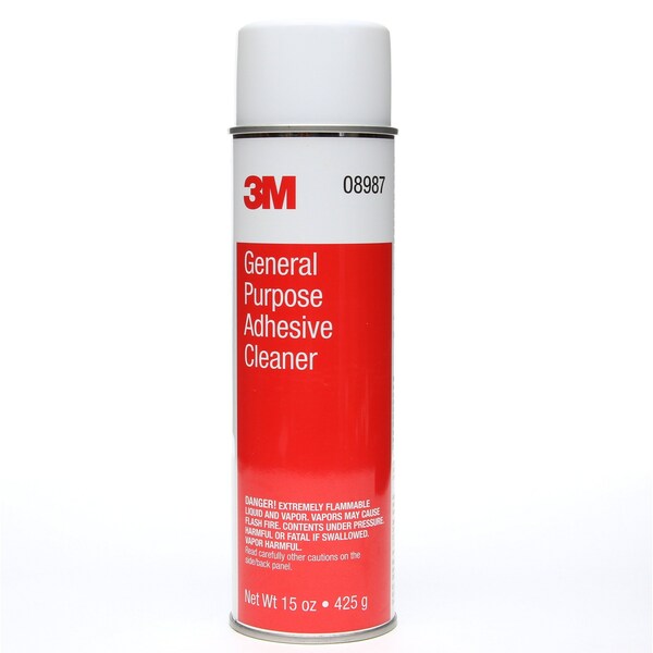 3M General Purpose Adhesive Cleaner, 08987, 15 oz Net Wt, 12 per case - 7000045467