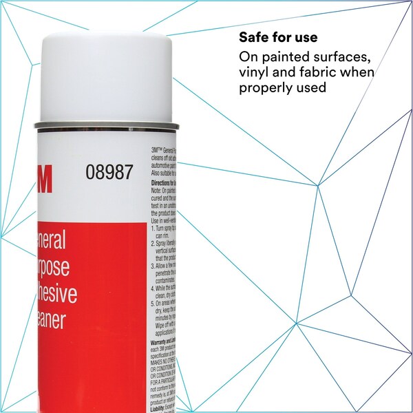3M General Purpose Adhesive Cleaner, 08987, 15 oz Net Wt, 12 per case - 7000045467