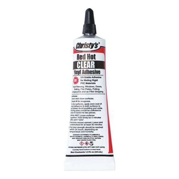 Christys Vinyl/PVC Adhesive Tube, Clear - RH-F-C-15-24