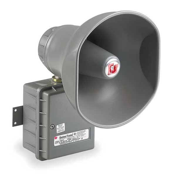 Federal Signal Signaling Device, 120VAC, 0.67 AC, Gray - 300GCX-120