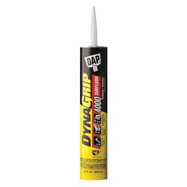 Dap Floor Adhesive, 4000 Subfloor Series, Amber, 28 oz, Cartridge - 25117