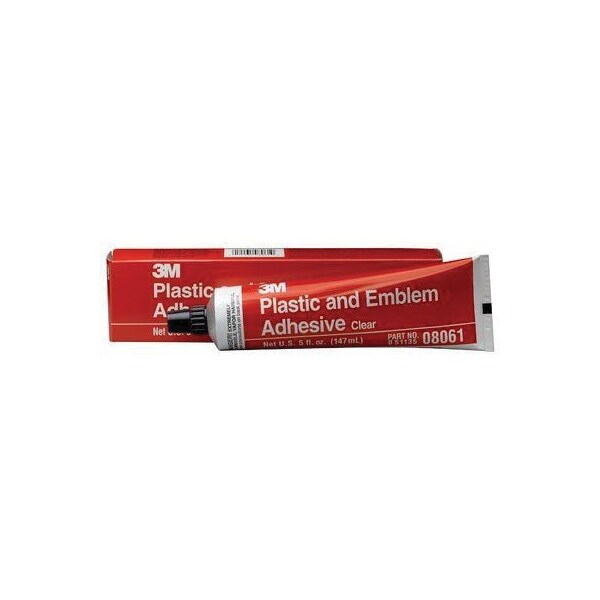3M Plastic and Emblem Adhesive, 08061, 5 oz, Tube, Tube - 7000045518
