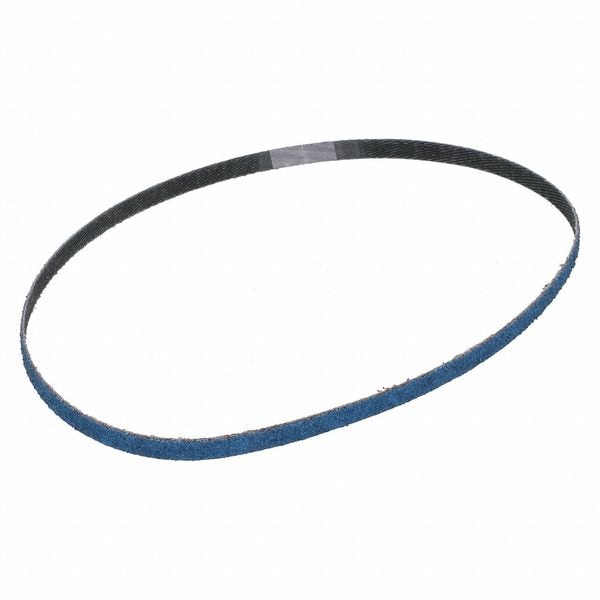 Norton Abrasives Sanding Belt, Coated, Zirconia Alumina, 60 Grit, Coarse, BlueFire R823P, Blue - 78072743583