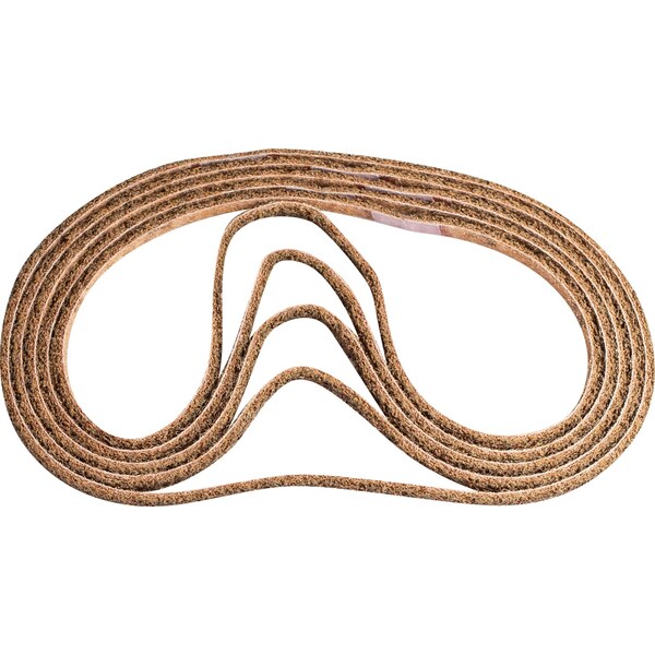 Pferd Sanding Belt, 1/4" W, 24" L, Surface Conditioning, Aluminum Oxide, 100 G Grit, Coarse, Polivlies - 43553