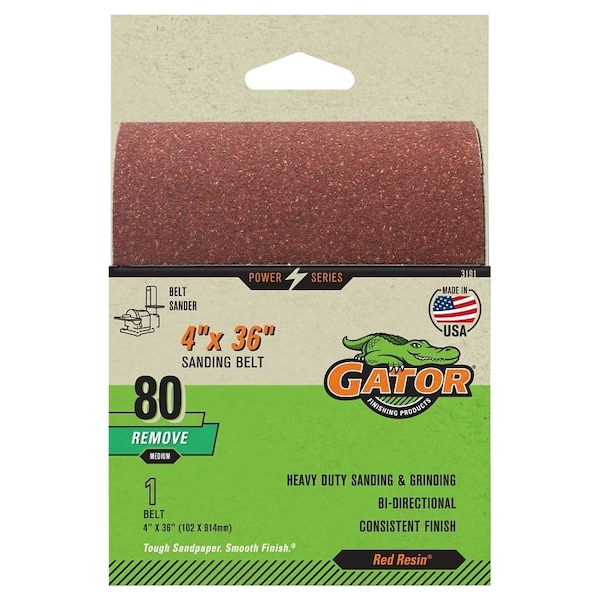 Gator BELT SANDING 80GRIT 4 X 36IN - 3191