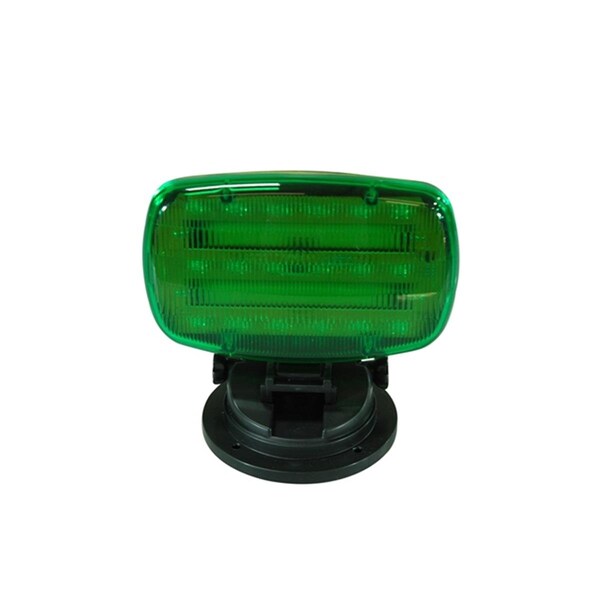 Newalthlete Flashing LED Strobe Light with Adjustable Locking Magnetic Base, Green Lens - NE2609421