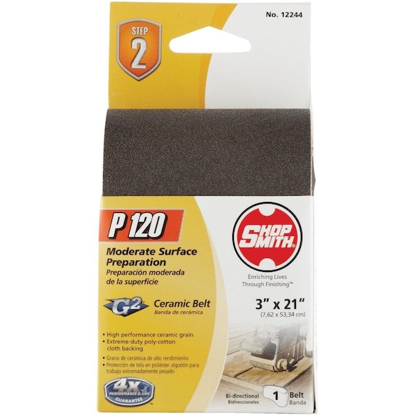 Gator Finishing Platinum 3 In. x 21 In. Fine Heavy Duty Sanding Belt - 7094