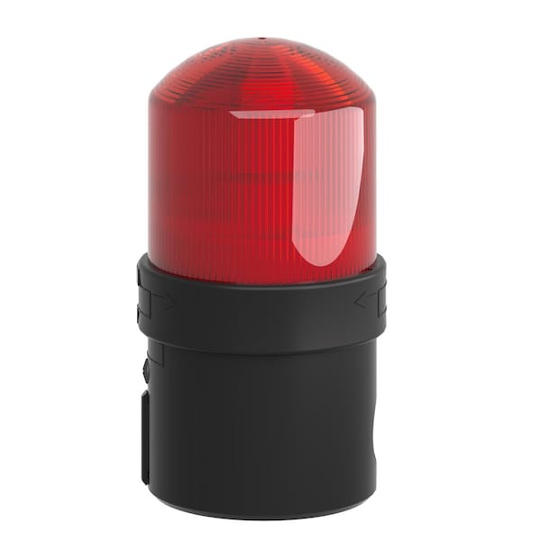 Schneider Electric Complete beacon, Harmony XVB, illuminated, plastic, red, 70mm, flashing, incandescent with BA15d base, 48...230V AC - XVBL4M4