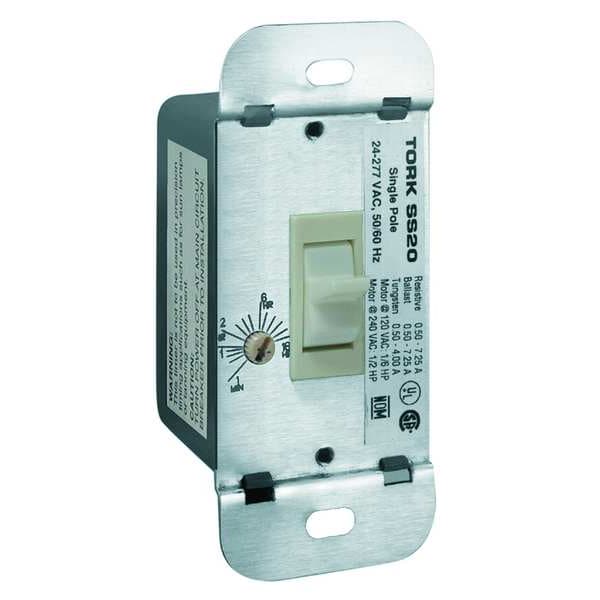 Temporizador Tork, Máx 18 Horas, 24-277V, 7.25A, Interruptor de Pared, Blanco - SS20F 
