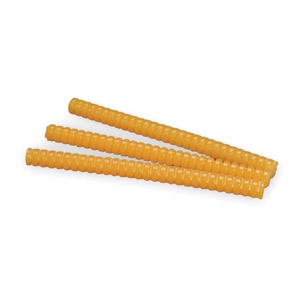 3M Hot Melt Adhesive, Tan, 5/8 in Dia, 8 in L, 45 sec Begins to Harden, 154 PK - 3747