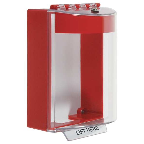 Safety Technology International Pull Station Cover w/Horn, Surface, 4inD - STI-13220NR