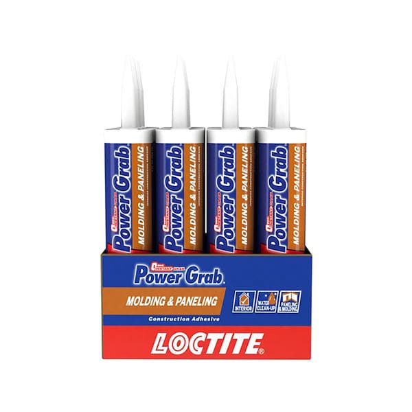 Loctite Power Grab Loctite Power Grab Molding & Paneling Synthetic Latex Drywall Construction Adhesive 9 oz - 2023759