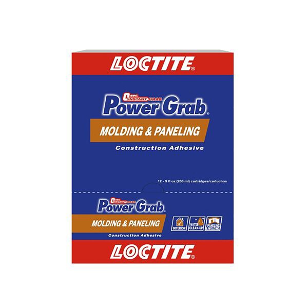 Loctite Power Grab Loctite Power Grab Molding & Paneling Synthetic Latex Drywall Construction Adhesive 9 oz - 2023759