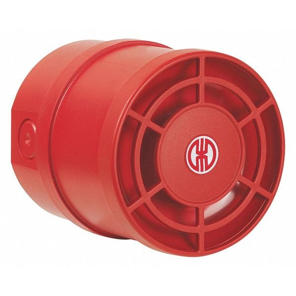 Werma Multi-Tone Sounder, 115 to 230VAC, Red - 14015060