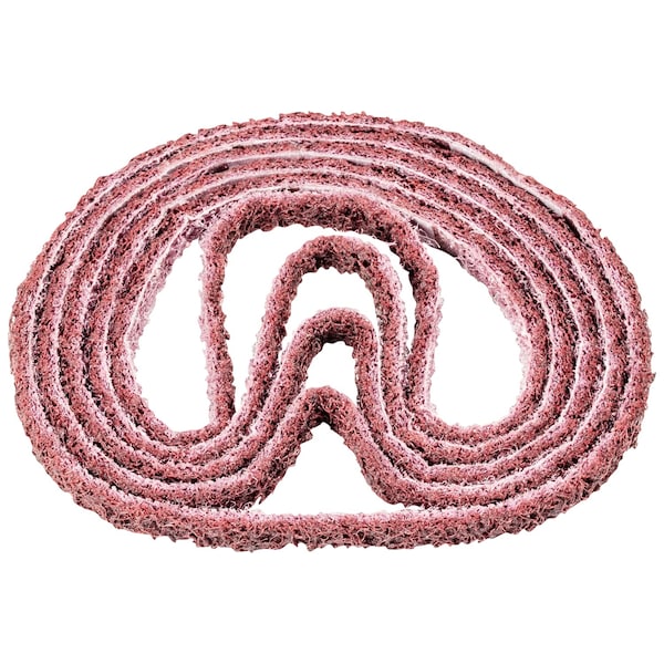 Pferd Sanding Belt, 1/4" W, 12" L, Surface Conditioning, Aluminum Oxide, 180 M Grit, Medium, Polivlies - 43635