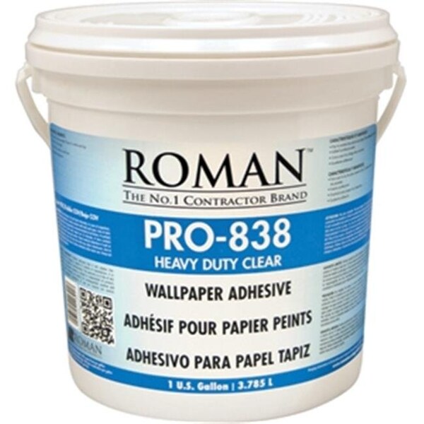 Roman Decorating Products Roman Decorating Products PRO-838 1 Gallon Clear Heavy Duty Adhesive - 17104113017