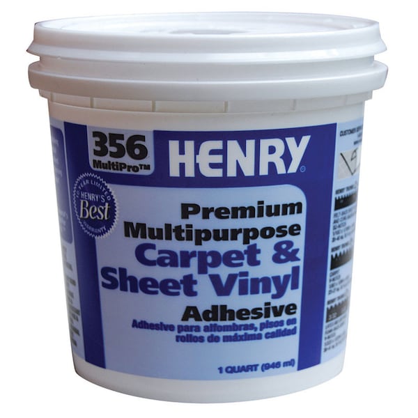 Henry Henry 356 MultiPro Premium Multipurpose High Strength White Carpet & Sheet Vinyl Adhesive 1 qt - 12072