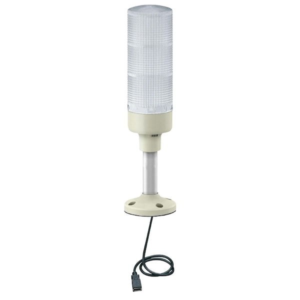 Schneider Electric Pre assembled USB programmable tower lights, Harmony XVGU, multi color, 60mm, steady flashing LED, buzzer - XVGU3SHAV