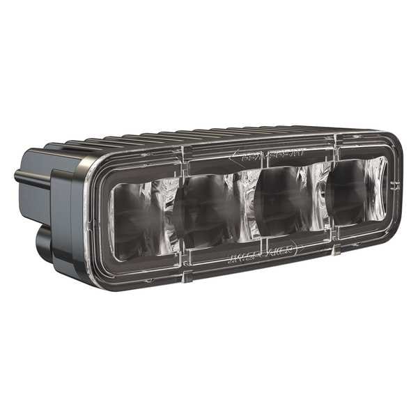 J.W. Speaker Strobe Light, Amber, LED, Single Flash, 6" L - 793