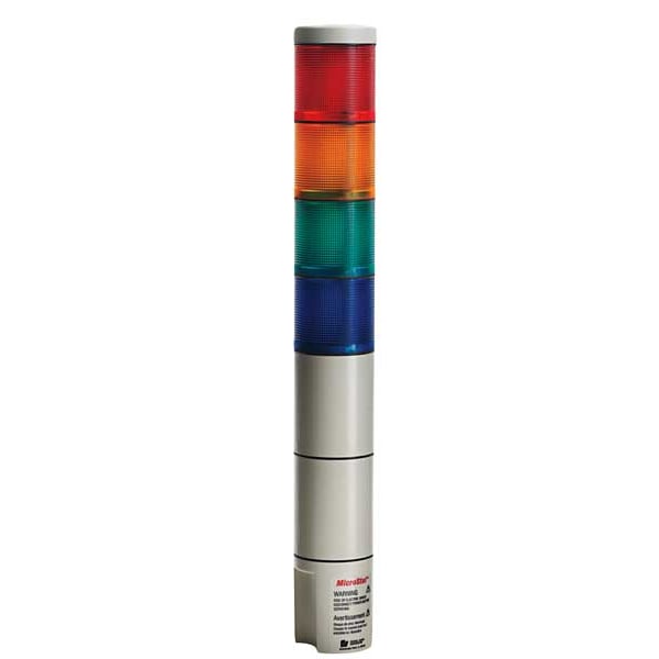 Federal Signal Tower Light, 120VAC, Amb, Gr, Rd - MSL4-120