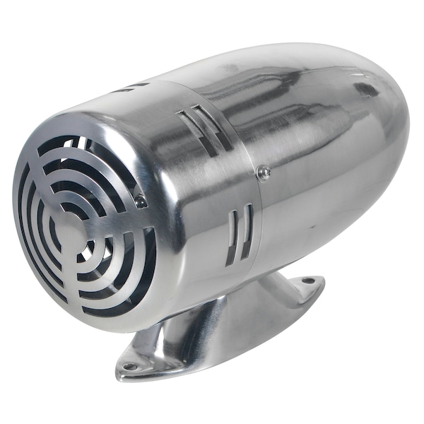 Vestil Warning Siren, Steel, Silver - SIREN-SV