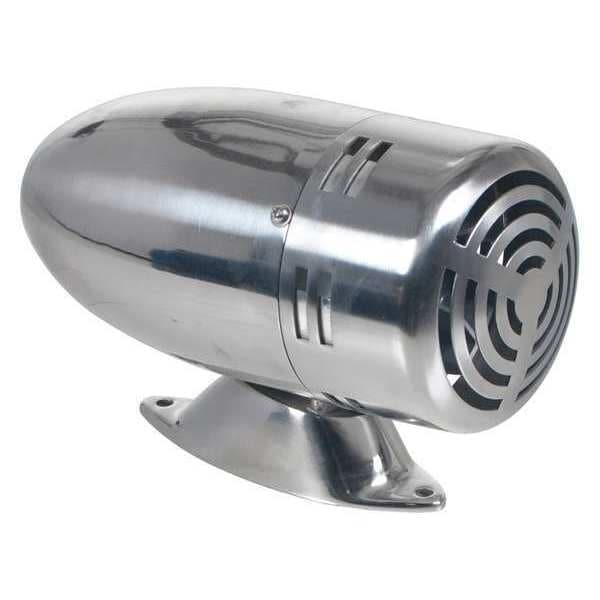 Vestil Warning Siren, Steel, Silver - SIREN-SV