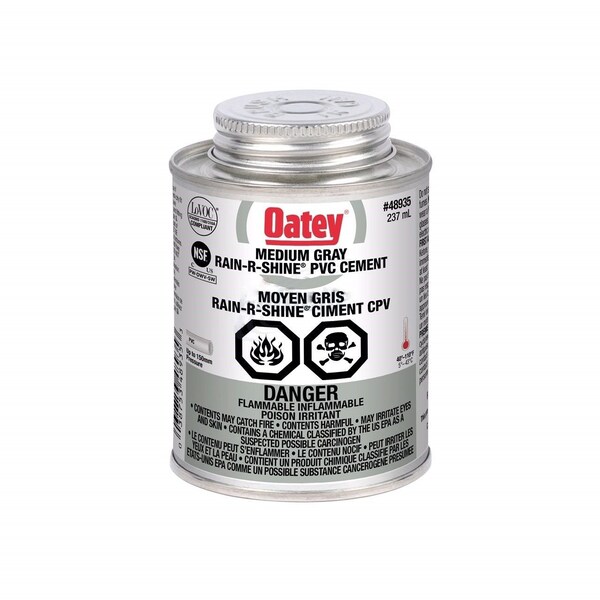 American Imaginations 0.52 lb. Grey PVC Cement Rain R Shine - AI-38870