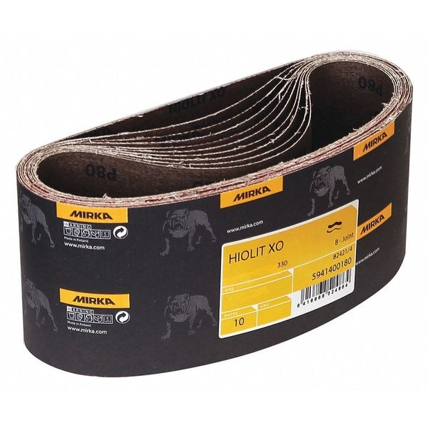 Mirka Sanding Belt, 4" W, 24" L, 50 Grit, Hiolit X - 57-4-24-050T