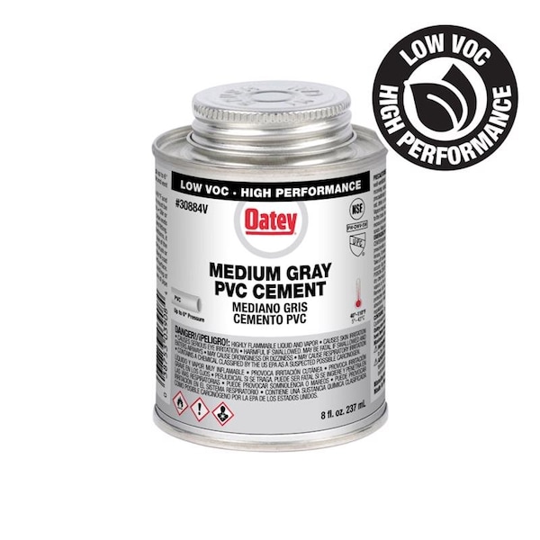 Oatey Oatey Gray Cement For PVC 8 oz - 30884V