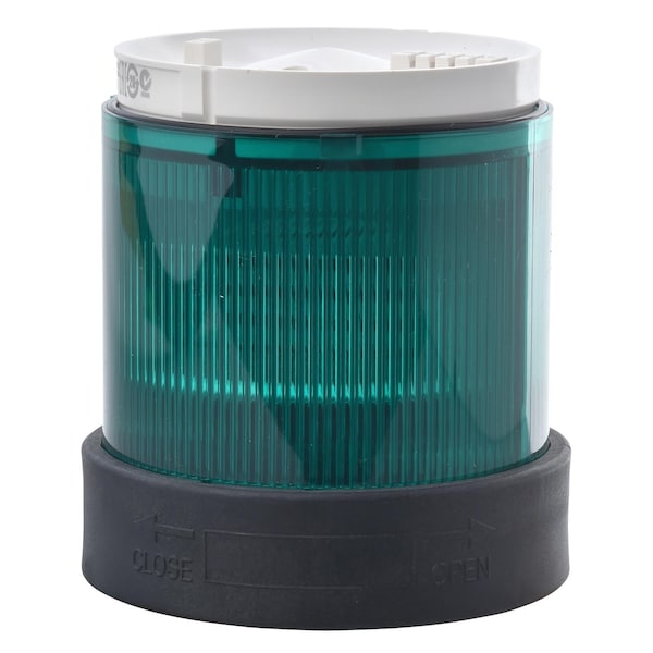 Schneider Electric Indicator bank, Harmony XVB, illuminated unit, plastic, green, 70mm, flashing, for bulb or LED, 48. 230V AC - XVBC4M3