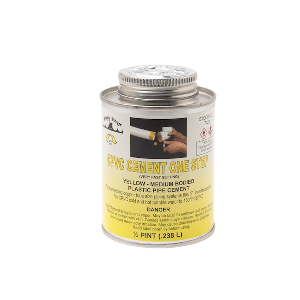 Black Swan CPVC Cement One Step (Yellow)-MB 1/2 pt. - 07222