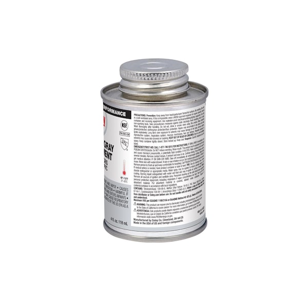 Oatey Oatey Gray Cement For PVC 4 oz - 30883V