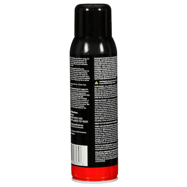 3M Spray Adhesive, 13.44 fl oz, Aerosol Can, Clear, Super 77 - 7010366503