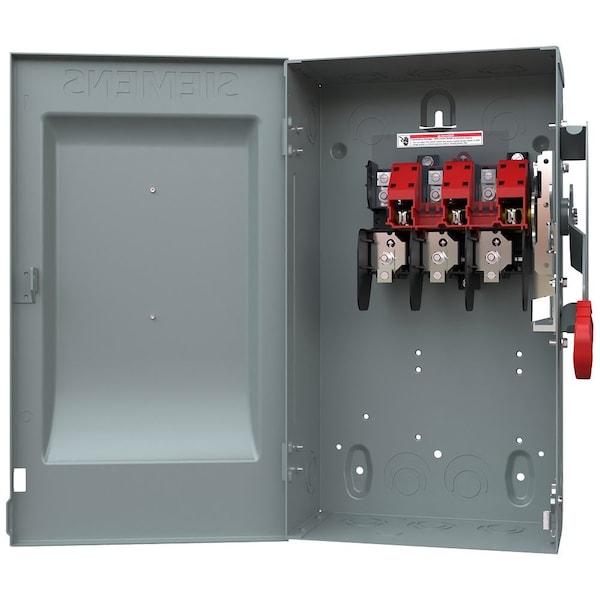 Interruptor de Seguridad No Fusible Siemens, Alta Resistencia, 600V AC, 3PST, 30 A, NEMA 1 - HNF361