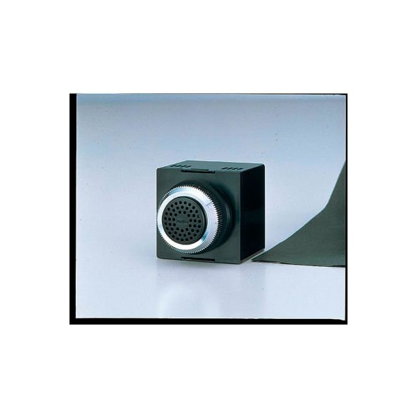 Patlite Usa Corporation Patlite Panel Mount Smart Alert Alarm, 2 Sounds, Dark Gray, AC/DC24V - BM-202H+FC001