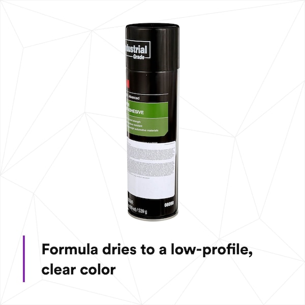 3M Spray Trim Adhesive, 8090 Series, Yellow, 19 oz, Aerosol Can - 08090
