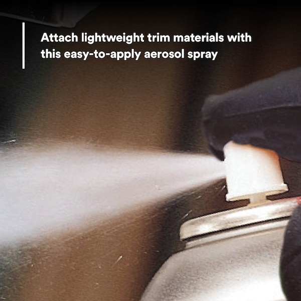 3M Spray Trim Adhesive, 8090 Series, Yellow, 19 oz, Aerosol Can - 08090