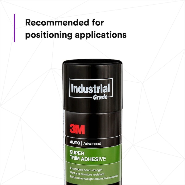 3M Spray Trim Adhesive, 8090 Series, Yellow, 19 oz, Aerosol Can - 08090