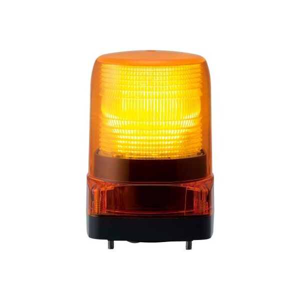 Patlite Usa Corporation Patlite LED Signal Light, Outdoor Rated, Amber Light, AC100V to AC240V - LFH-M2-Y