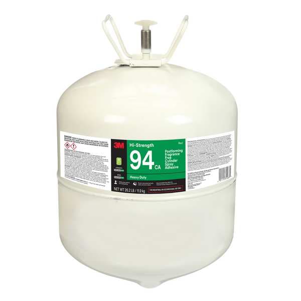 3M Spray Adhesive, Hi-Strength 94CA Series, Clear, 460.8 oz, Aerosol Can - 94CA