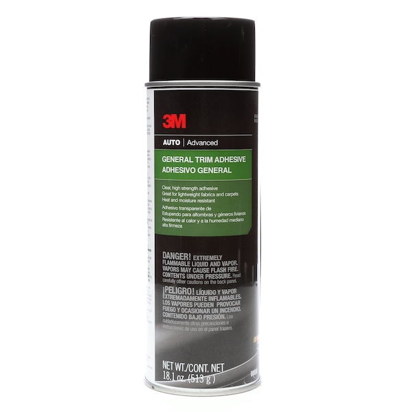 3M Spray Trim Adhesive, 8088 Series, Clear, 24 oz, Aerosol Can - 08088