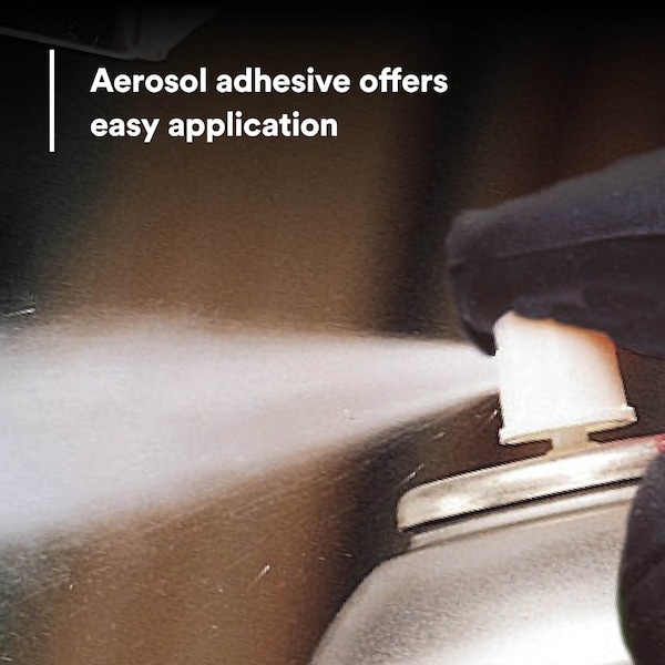 3M Spray Trim Adhesive, 8088 Series, Clear, 24 oz, Aerosol Can - 08088